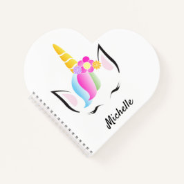 Niedliche Zauberkunst Einhorn Notizbuch