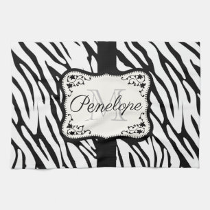 Niedliche Zebra Print Geschirrtuch