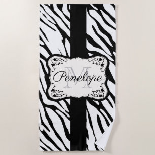 Niedliche Zebra Print Strandtuch