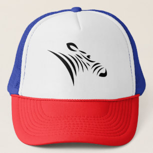 niedliche Zebra-Tierzoo-Abbildung Truckerkappe