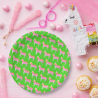 Niedliche Zebras Pink Lime Green Baby Dusche