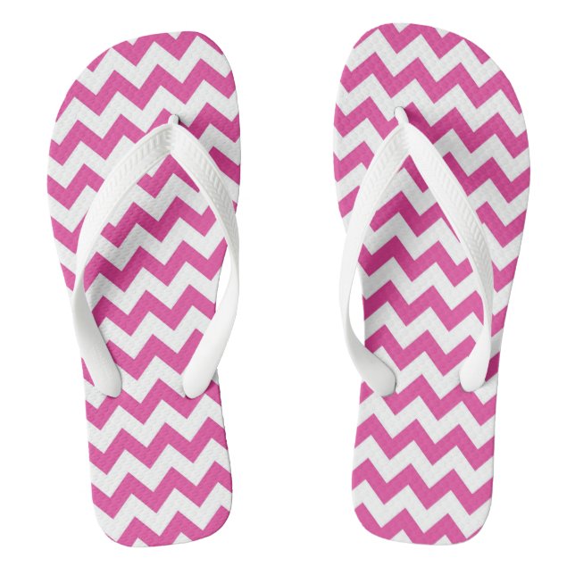 Niedliche Zickzack Gemusterte Flip Flops (Fußbett)