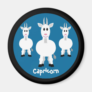 Niedliche Ziegen Kapricorn Zodiac Schild Custom Bl Magnet