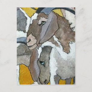 Niedliche Ziegen Postkarte
