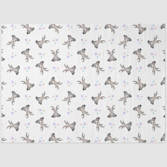 Niedliche Ziegenfarm Tiere Barnyard Geburtstag Seidenpapier (Vorderseite)