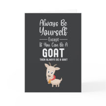 Niedliche Ziegenkarten Bauernhof Tier Glücklich fü