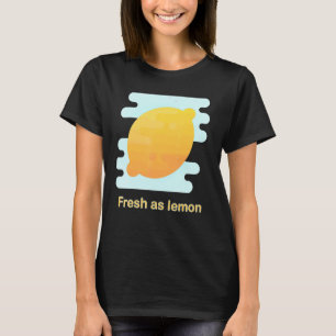 Niedliche Zitronenfrucht Muster Yellow Citrus Somm T-Shirt