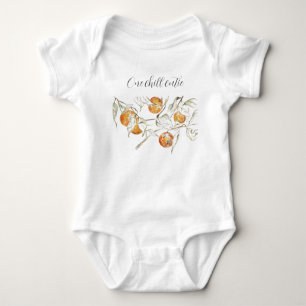 Niedliche Zitrusfrüchte Clementine Süsse Baby Strampler