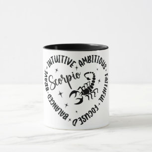 Niedliche Zodiac-Astrologie Zeichen/Skorpium Tasse