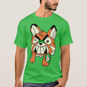 Niedliche Zombie Fox Funny Halloween Tiere T-Shirt