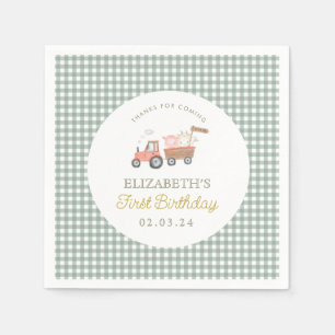Niedliche Zuchttierzucht Barnyard Birthday Serviette