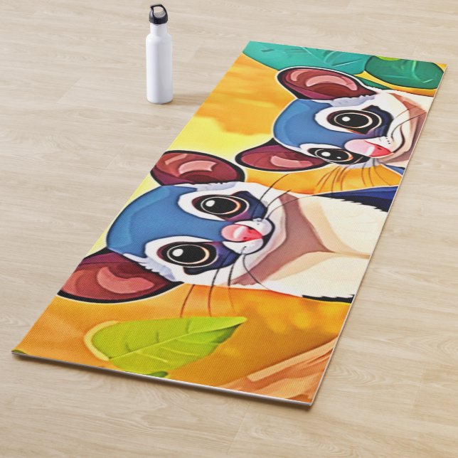 Niedliche Zuckerkleider Yogamatte (Beispiel)