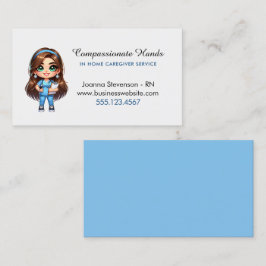 Niedliche Zuhause-Krankenversicherungskarte Visitenkarte