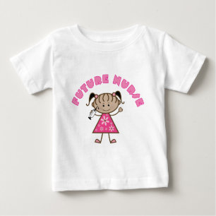Niedliche zukünftige Krankenschwester Baby T-shirt