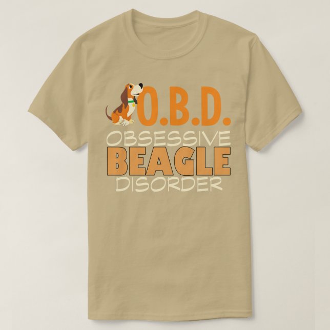 Niedliche Zwangsstörung des Beagle T-Shirt (Design vorne)