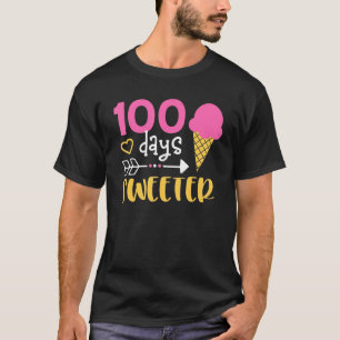 Niedlichen 100 Tage Süße Eiscreme Kinder 100 Tage T-Shirt