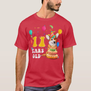 Niedlichen 11 Jahre alter Corgi Hund mehr als 11. T-Shirt