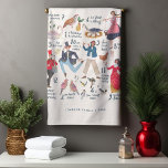 Niedlichen 12 Tage Weihnachts-Klassik Geschirrtuch<br><div class="desc">Adorable traditionelle Kinder Kinder Kinder 12 Tage Weihnachtsbilderhandgemälde von Caroline Bonne Müller mit 1 Partridge in einem Birnbaum, 2 Schildkrötentauben, 3 französischen Hühnern, 4 Rudervögeln, 5 goldenen Ringen, 6 Gänsen a Leder, 7 Schwäne, 8 Jungfernmelken, 9 Damentanzen, 10 Lords, 11 Piper und 12 Trommler trommeln. Weihnachtsdekoration für Ihre Kinder Kinderzimmer...</div>