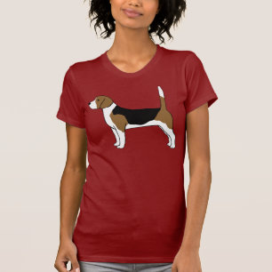 Niedlichen coolen Hunde- Liebhabers des Beagle-  T-Shirt