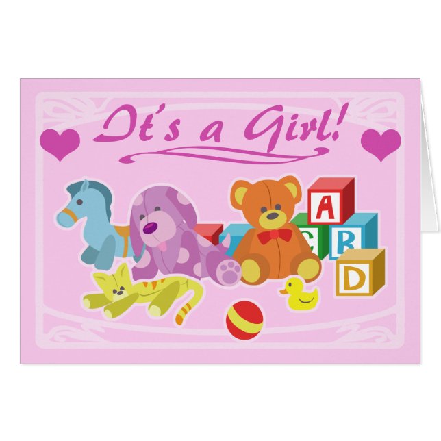 Niedlichen Dolls - Es ist ein Mädchen! (Vorderseite (Horizontal))