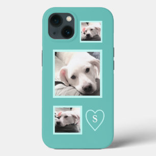 Niedlichen drei Fotos ermüdeten weißen Welpenhunde Case-Mate iPhone Hülle