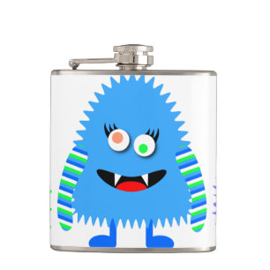 Niedlichen kleine Monster Flachmann