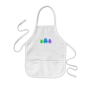 Niedlichen kleine Monster Kinderschürze