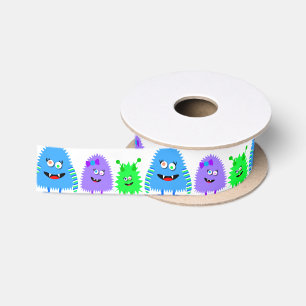 Niedlichen kleine Monster Satinband