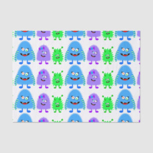 Niedlichen kleine Monster Seidenpapier
