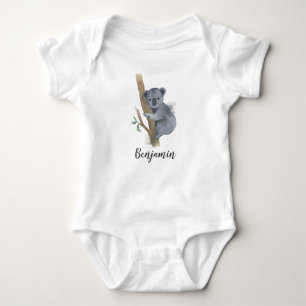 niedlichen Tiere Koala Personalisiert Baby Strampler