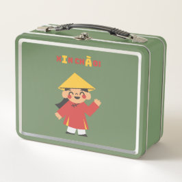 Niedlichen Vietnamesen "Xin Chào"! Red Lunch Box