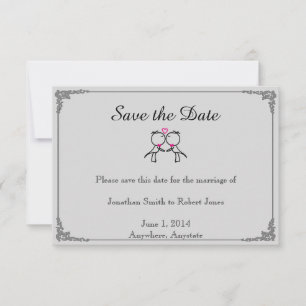 Niedlichen zwei Gärten, die Gay Wedding küssen, re Save The Date