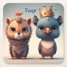 Niedlichen zwei Wildtierfreunde