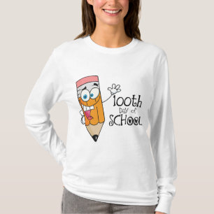 Niedlicher 100. Tag des SchulCartoon-Geschenks T-Shirt