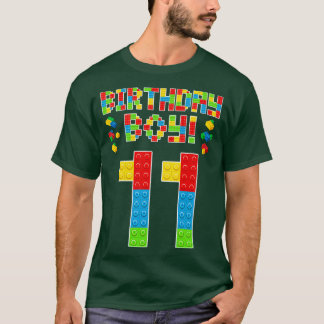 Niedlicher 11. Geburtstag 11 Jahre alter Block Geb T-Shirt