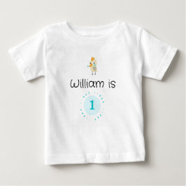 Niedlicher 1. Geburtstag Personalisierter Baby-T - Baby T-shirt