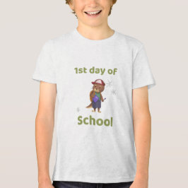 niedlicher 1. Schultag Tri-Blend Shirt