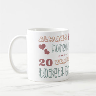 Niedlicher 20. Hochzeitstag Kaffeetasse