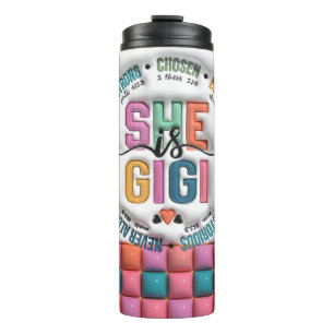 Niedlicher 3-D Gigi/Muttertag Thermosbecher