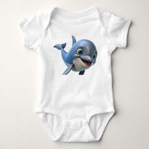 Niedlicher 3D-Haidruck Baby Strampler
