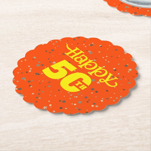 NIEDLICHER 50. Geburtstag Untersetzer (angewinkelt)