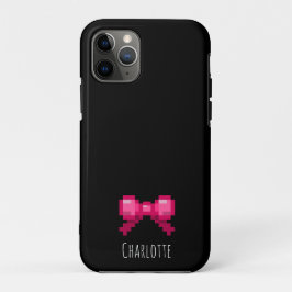 Niedlicher 8-Bit-Rosa-Bow-Krawatte-Multifunktionsl Case-Mate iPhone Hülle