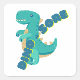 Niedlicher Abend Quadratischer Aufkleber