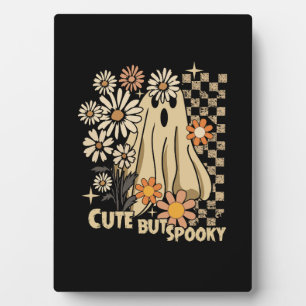 Niedlicher, aber Spooky Funny Floral Halloween Gho Fotoplatte