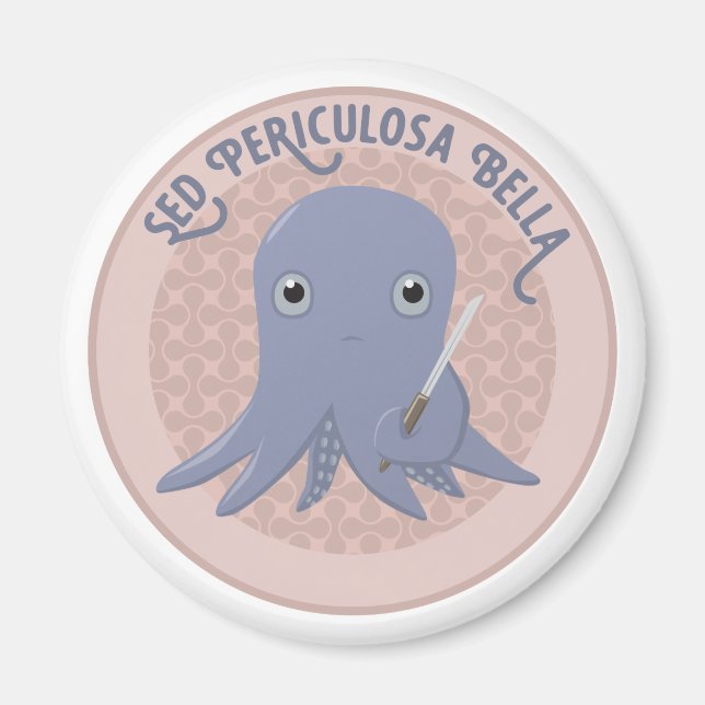 Niedlicher, aber tödlicher Oktopus Magnet (Vorne)
