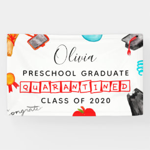 Niedlicher Abschluss im Vorschulalter Quarantine 2 Banner