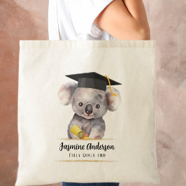 Niedlicher Abschluss Koala personalisiert Tragetasche