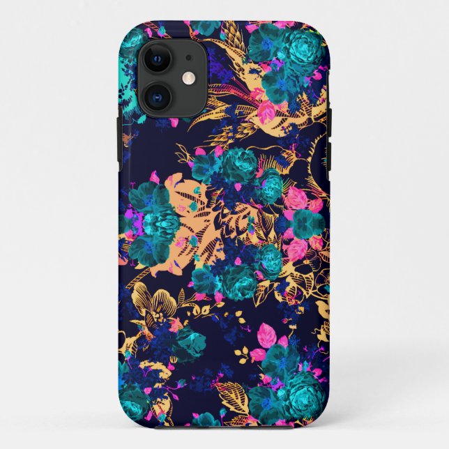 Niedlicher abstrakter Blume-Hintergrund Case-Mate iPhone Hülle (Rückseite)