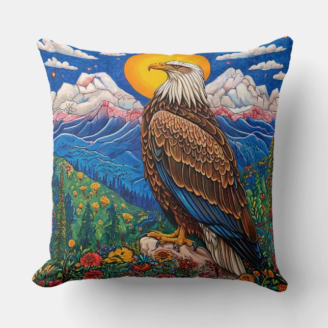 Niedlicher Adler Kissen (Vorderseite)