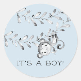 Niedlicher Affe Es ist ein Boy-Gefallen Sticker